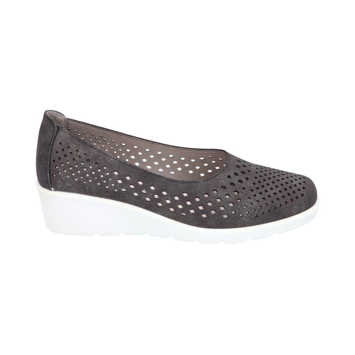 Zapato Mujer Negro Confort Police-0