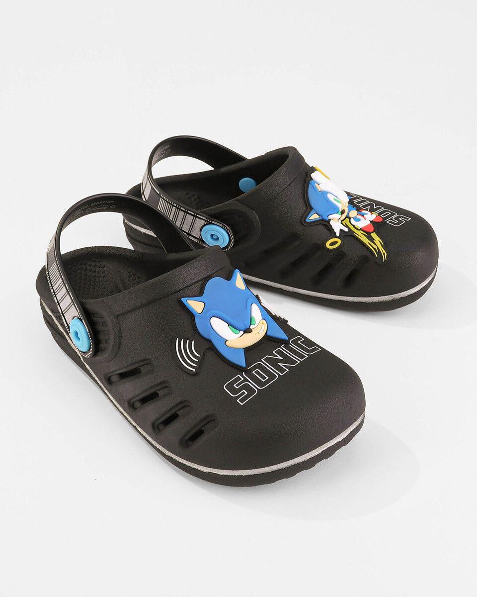 Sandalia Infantil Negro/Azul Sonic Speed Ipanema-0
