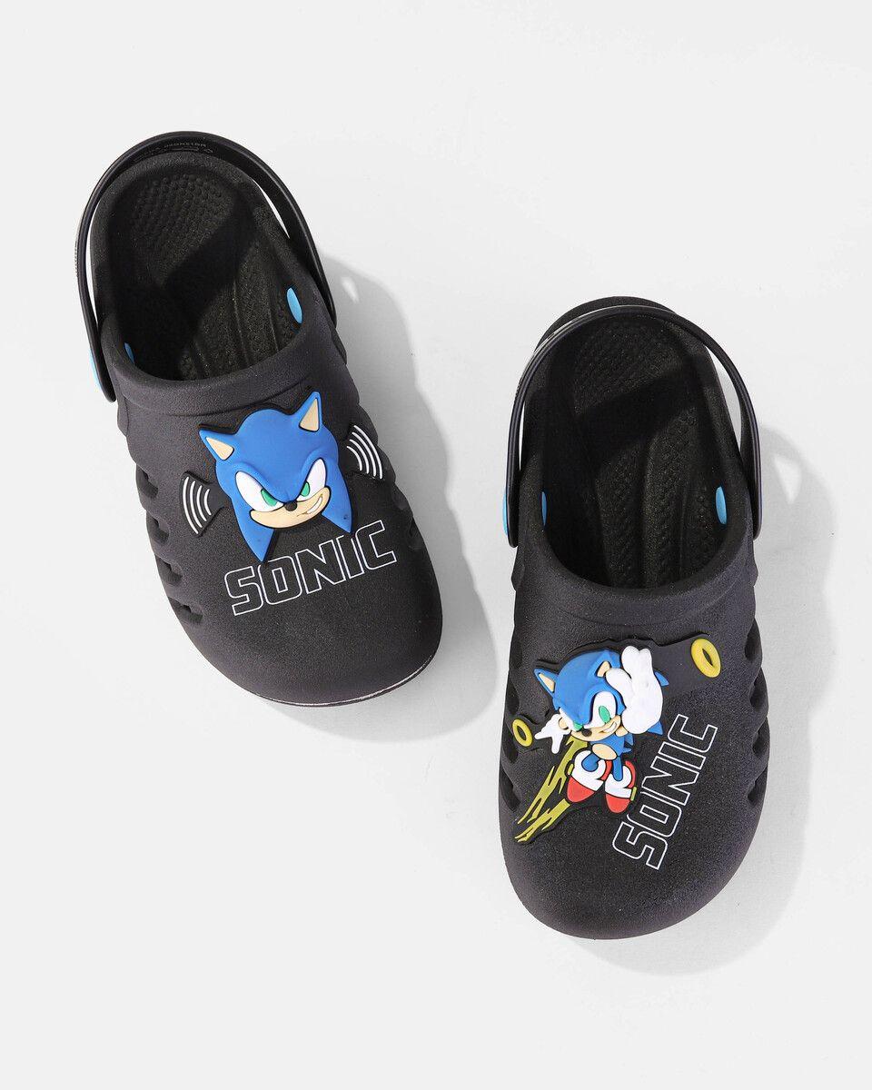 Sandalia Infantil Negro/Azul Sonic Speed Ipanema-4