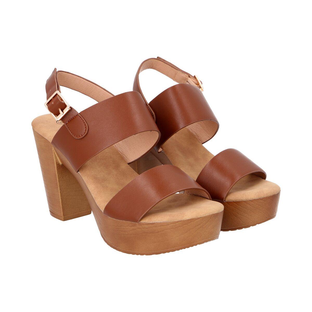 Sandalia Mujer Marrón Lola  Police-0