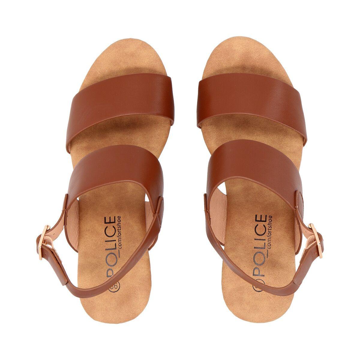 Sandalia Mujer Marrón Lola  Police-1