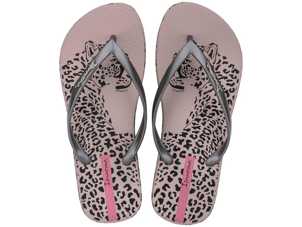 Sandalia Mujer Negro/Plata Animal Chic Ipanema-0