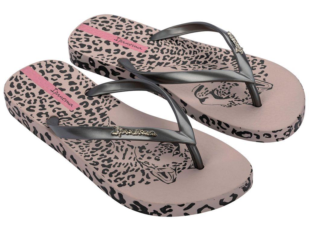 Sandalia Mujer Negro/Plata Animal Chic Ipanema-1