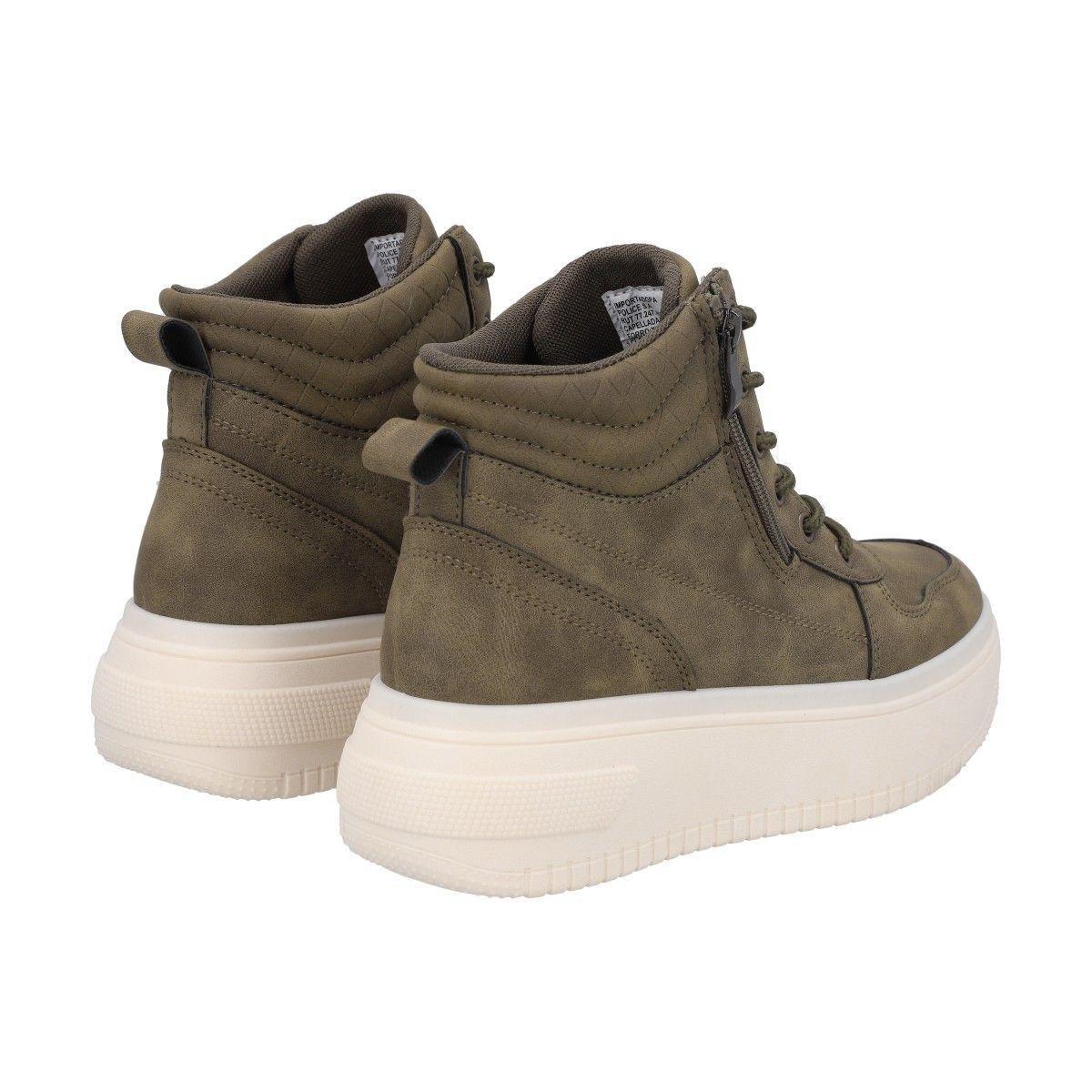 Botin Mujer Verde Sole 075 Police-4