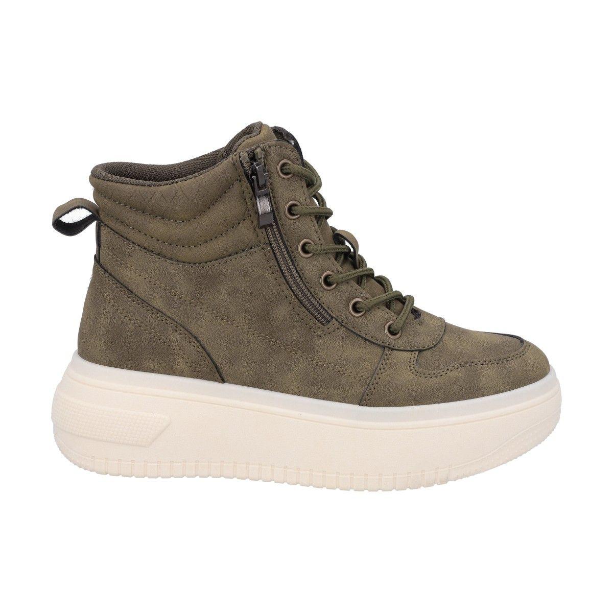 Botin Mujer Verde Sole 075 Police-0