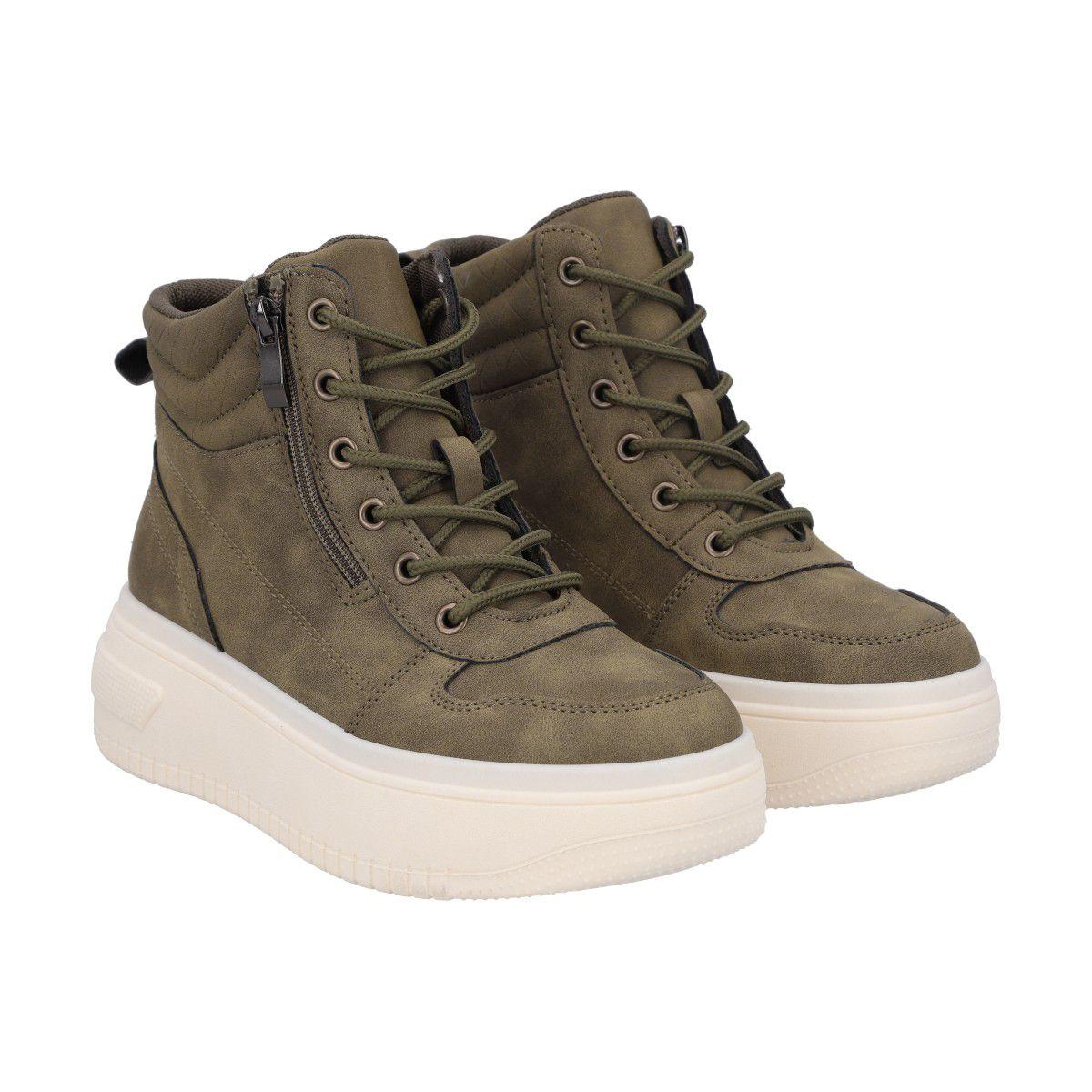Botin Mujer Verde Sole 075 Police-3