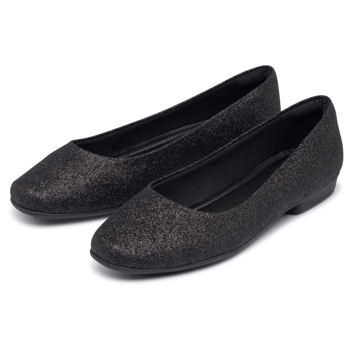 Zapato Mujer Negro Raquel Glitter Piccadilly-2