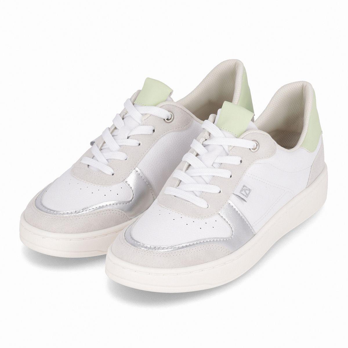 Zapatilla Mujer Blanco/Verde Beta Piccadilly-2