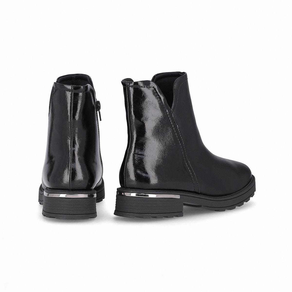 Bota Gisa Negro/Charol Piccadilly-1