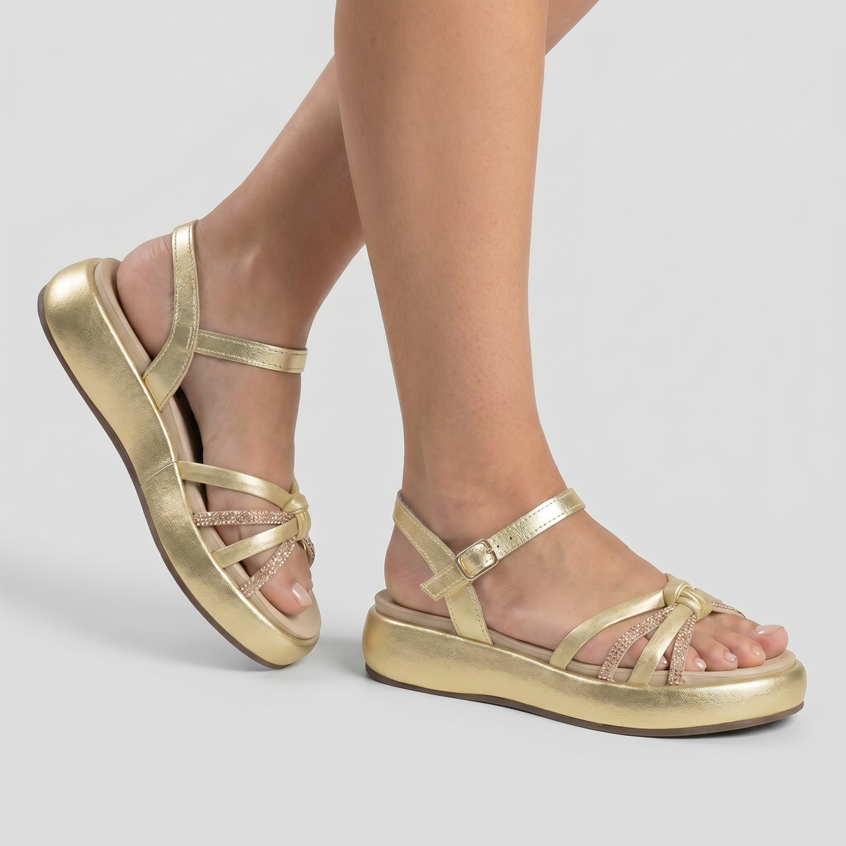 Sandalia Mujer Dorado Sol 66 Piccadilly-3