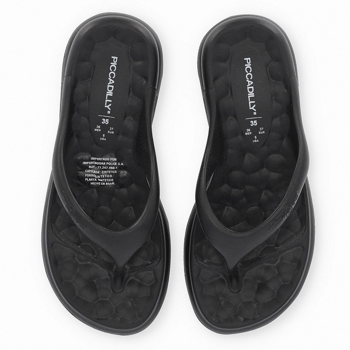 Sandalia Mujer 78 Marshmallow Negro Piccadilly-1