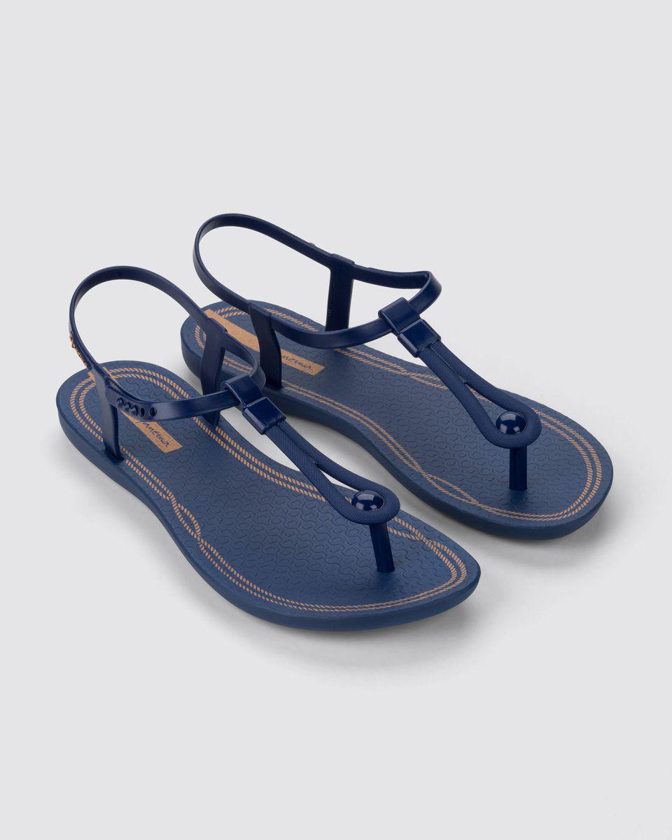 Sandalia Mujer Azul Class Slim Ipanema-0