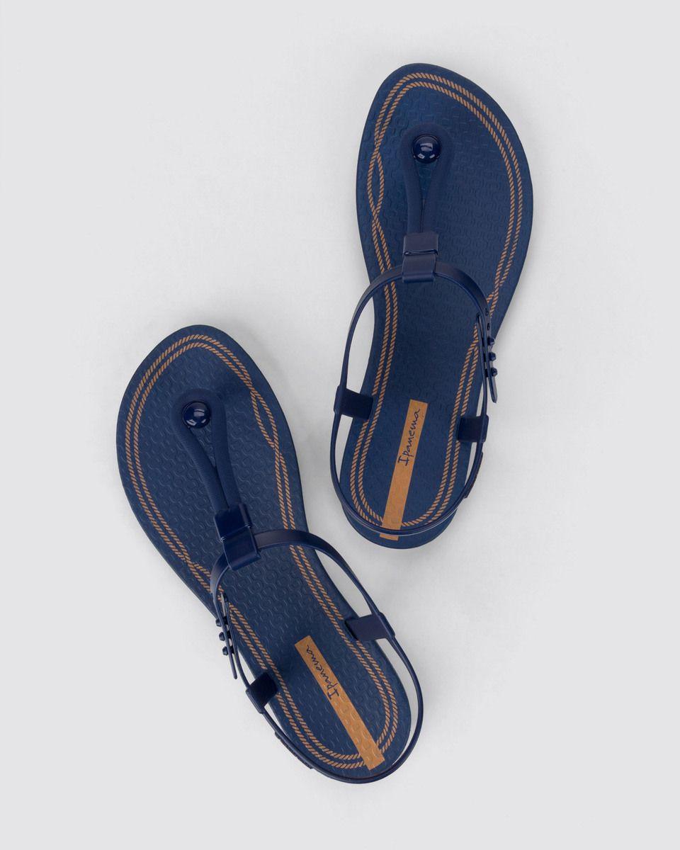 Sandalia Mujer Azul Class Slim Ipanema-1