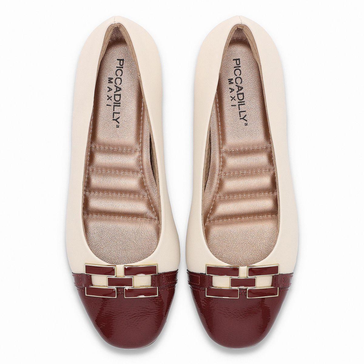 Ballerina Mujer Crema/Burdeo Michelle 05 Piccadilly-1