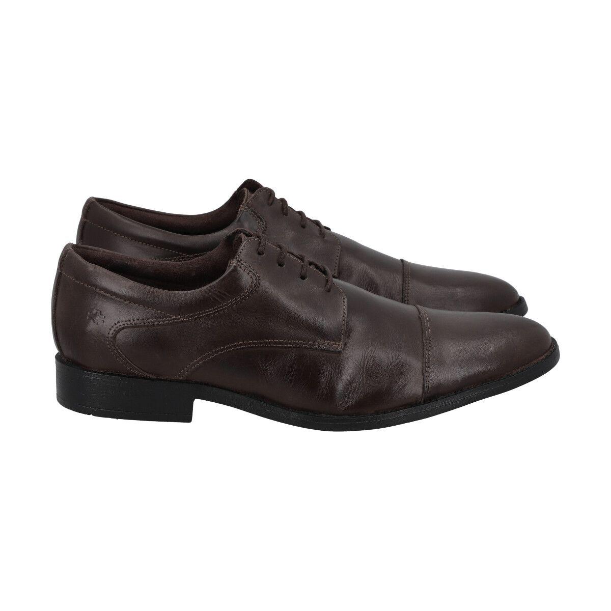 Zapato Formal Hombre Cuero Café 567 Perlatto-2