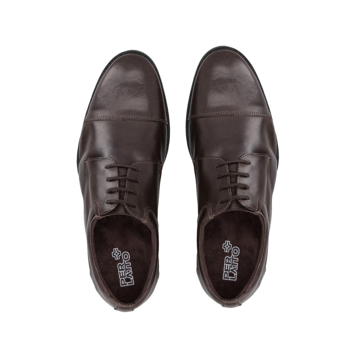 Zapato Formal Hombre Cuero Café 567 Perlatto-3