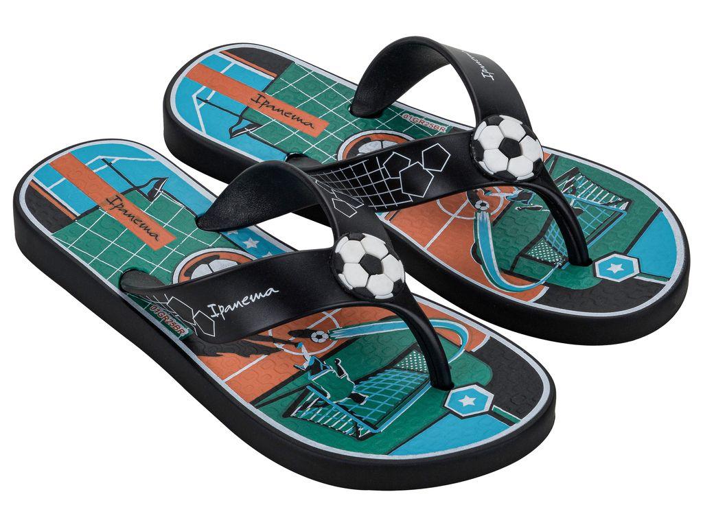 Sandalia Infantil Negro/Verde Sporty Ipanema-1