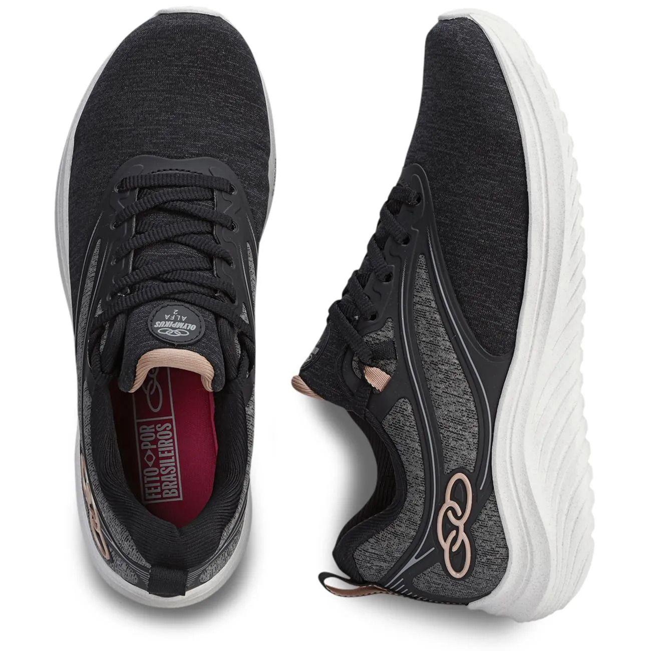 Zapatilla Mujer Alfa 2 Negro/Gris-2