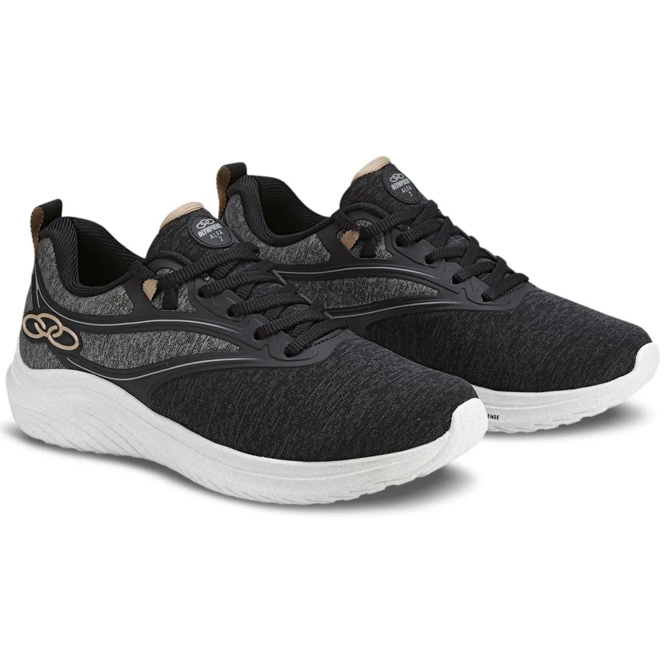 Zapatilla Mujer Alfa 2 Negro/Gris-1
