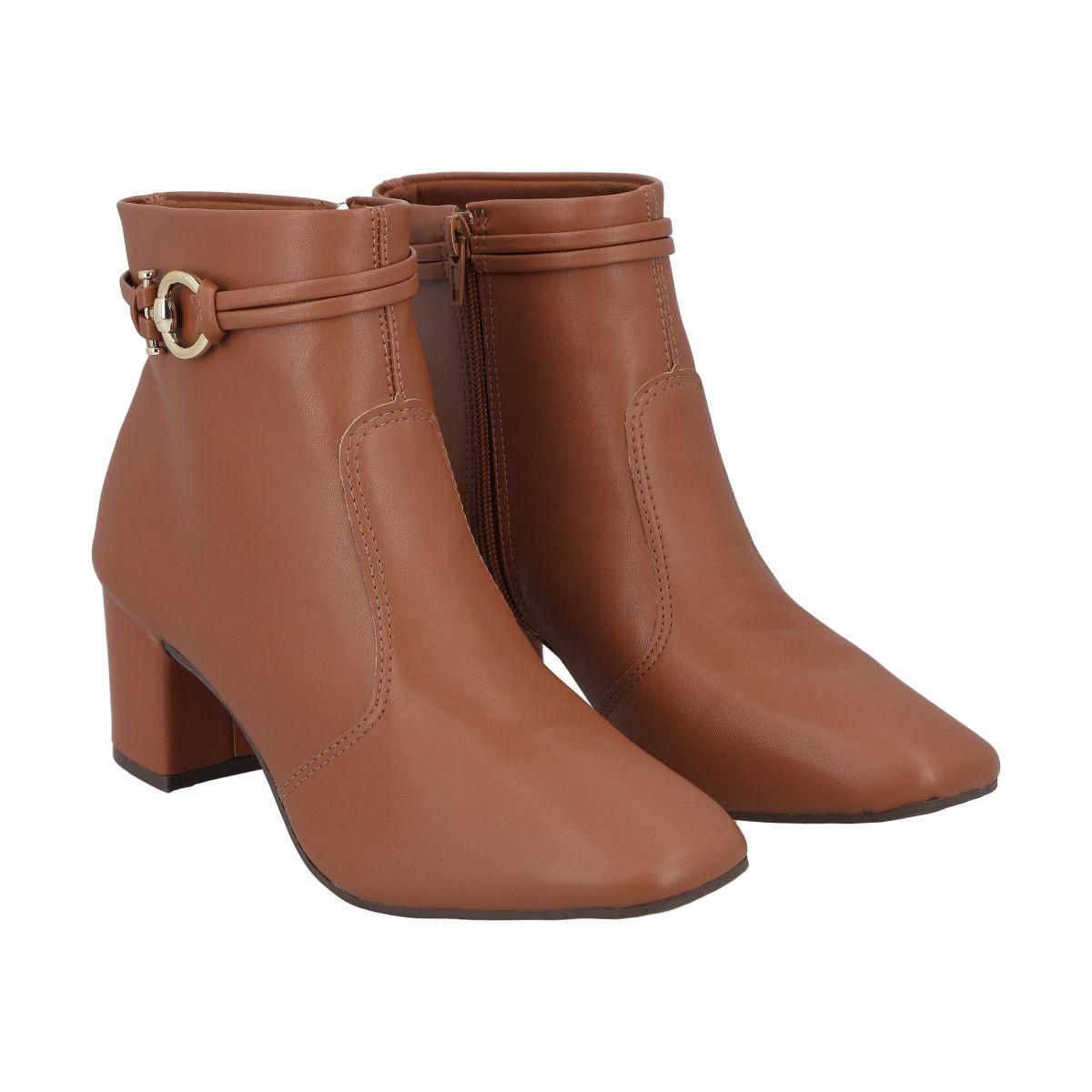 Botin Mujer Café Clara Police-1