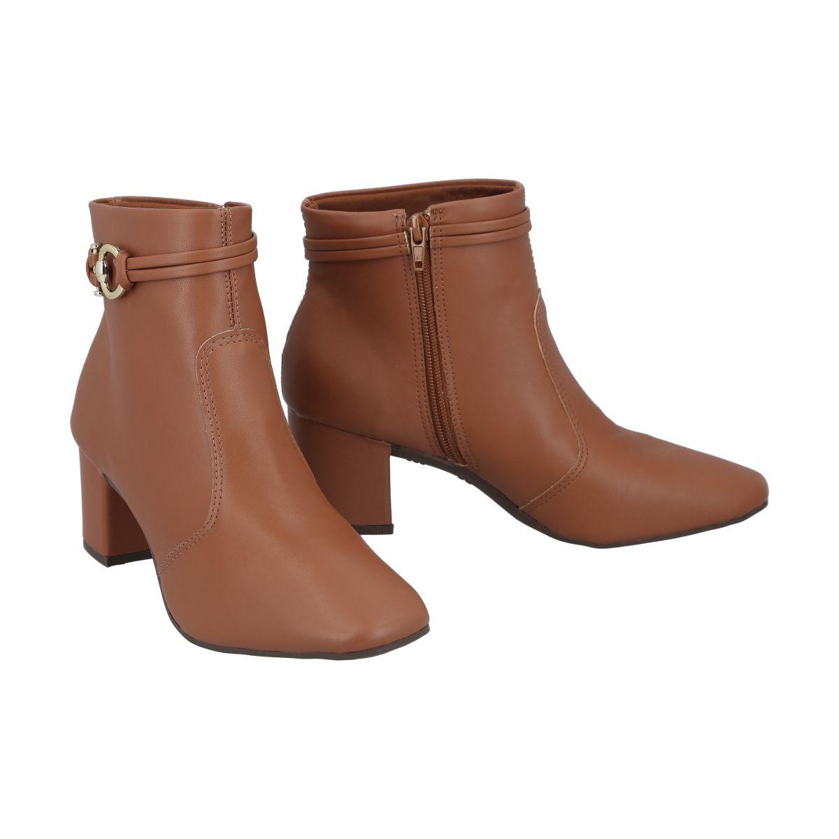 Botin Mujer Café Clara Police-2