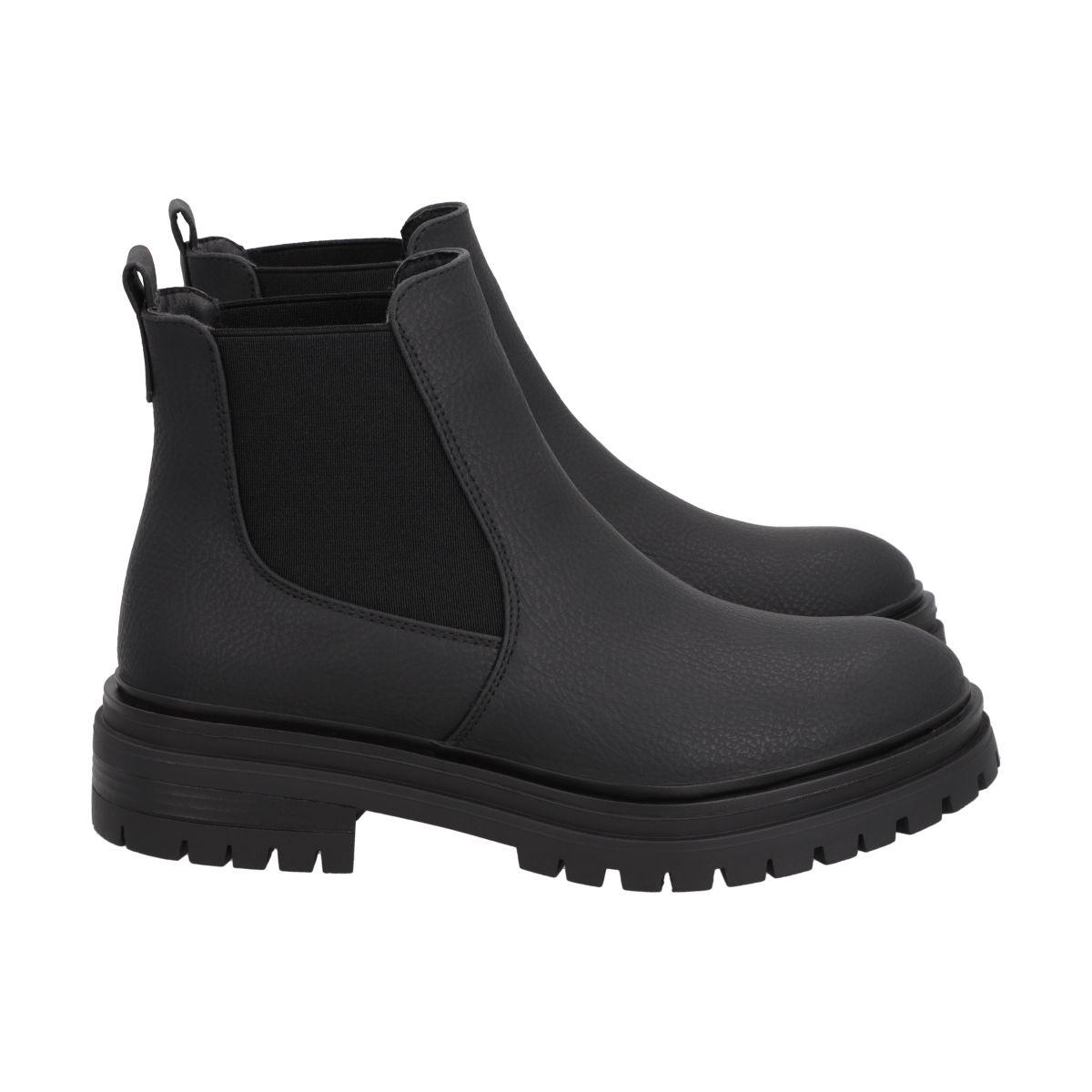 Botin Mujer Negro Urban Police-2