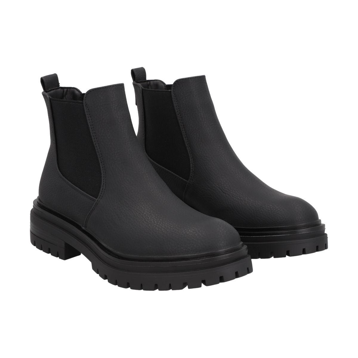 Botin Mujer Negro Urban Police-4