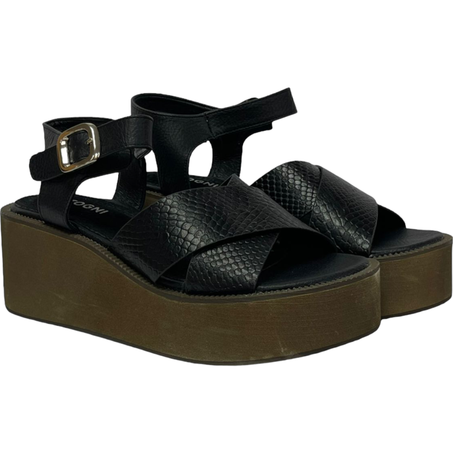 Sandalia Mujer Negro Balosac Detogni-1