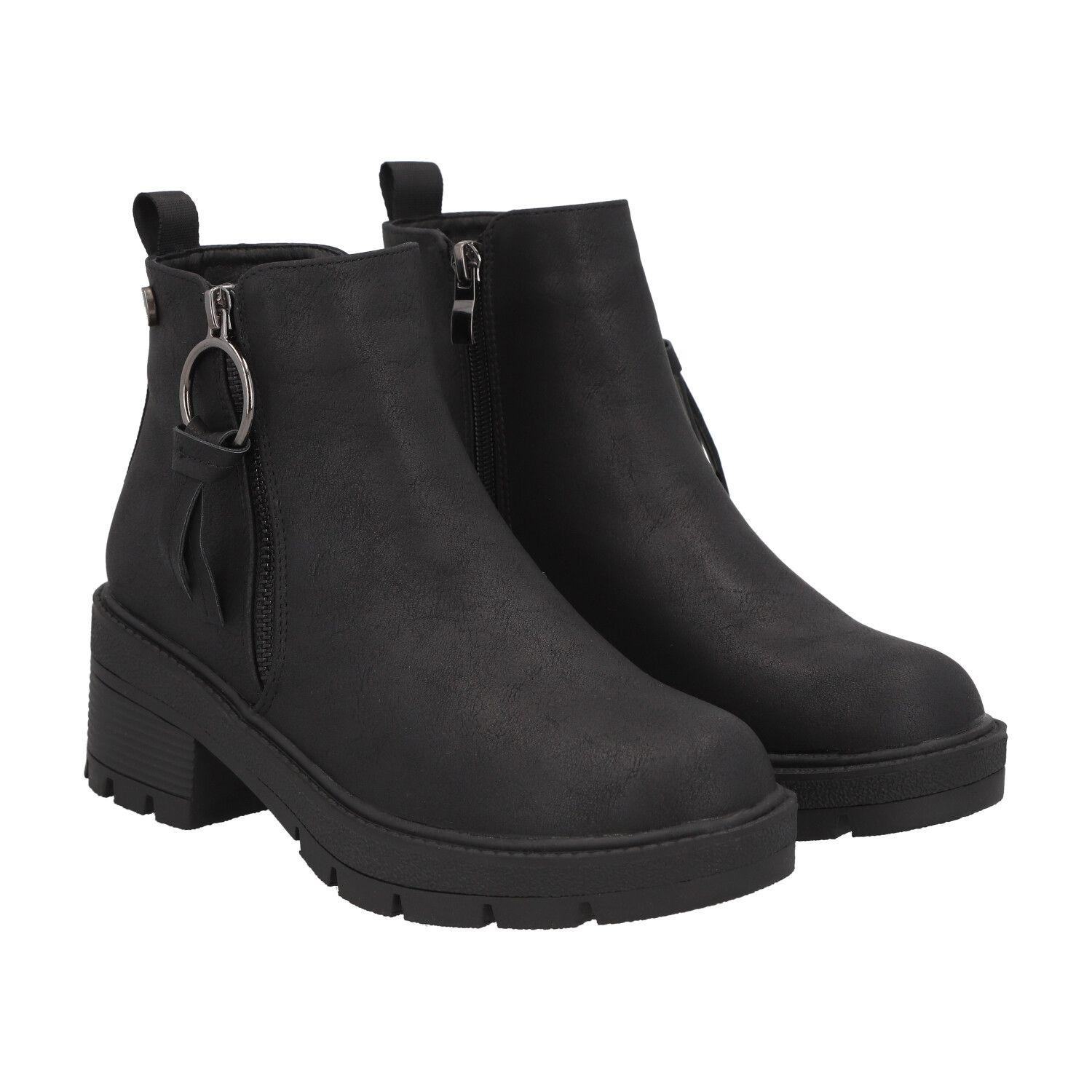 Botin Mujer Negro Ester Detogni-3