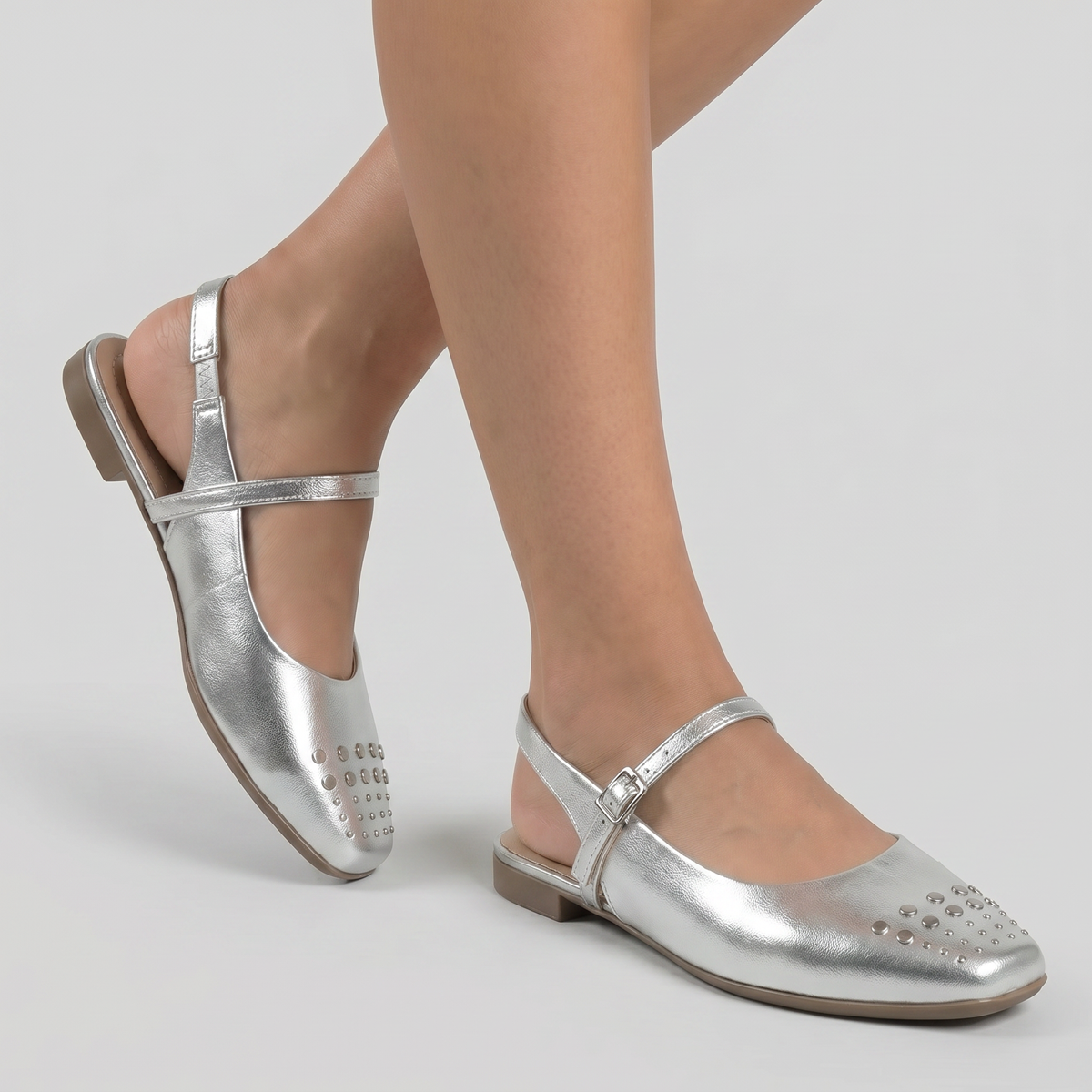 Ballerina Mujer Plata Vanessa 87 Piccadilly-3