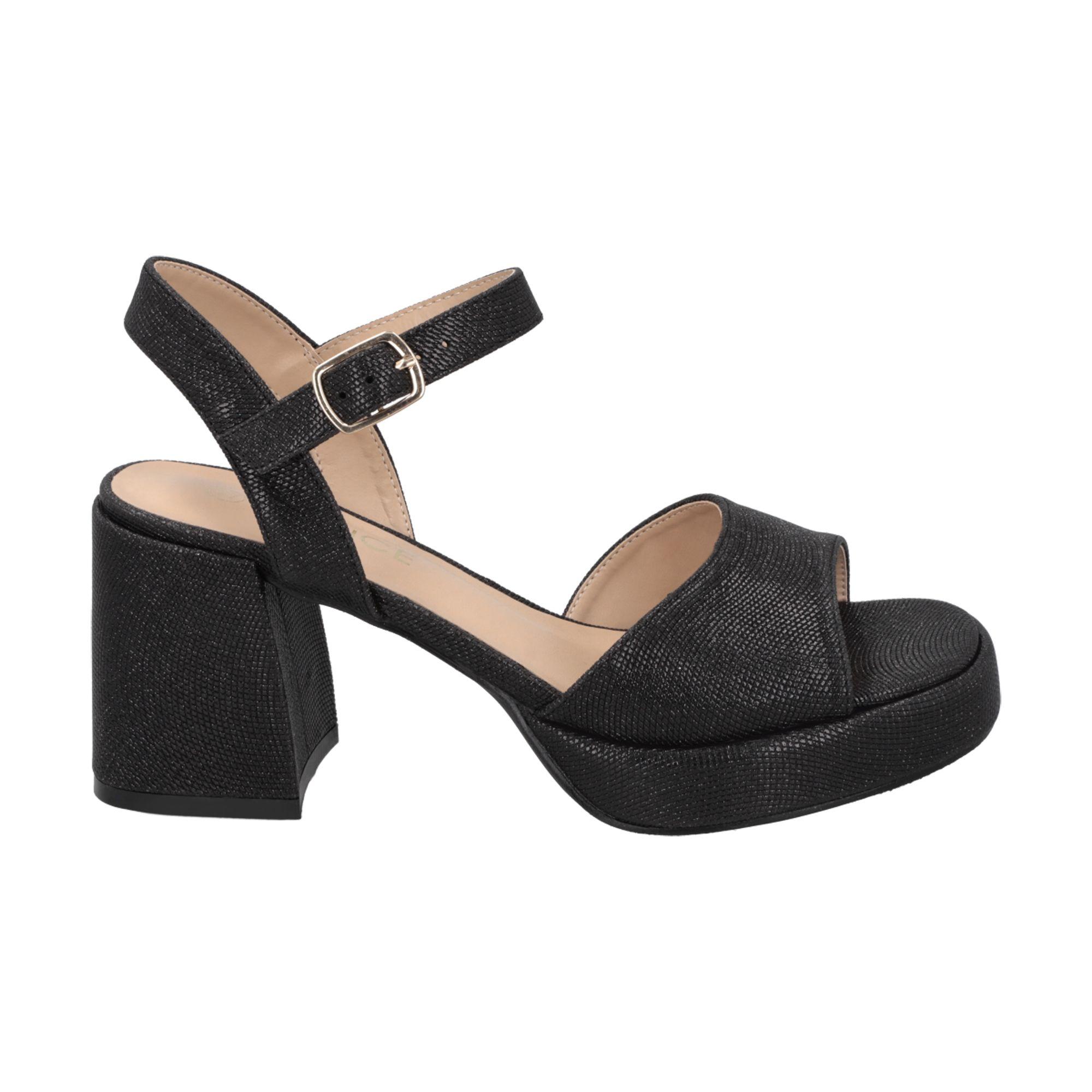 Sandalia Mujer Negro Lissa Police-0