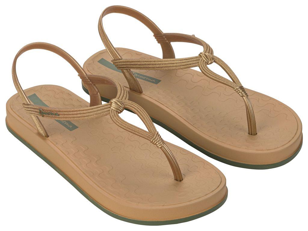 Sandalia Mujer Beige/Dorado Drip Ipanema-1