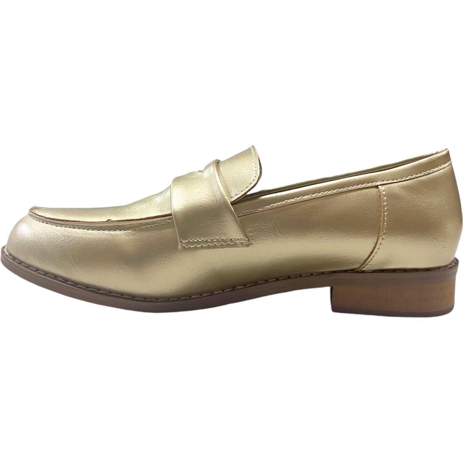 Mocasin Mujer Dorado Javiera Detogni-2