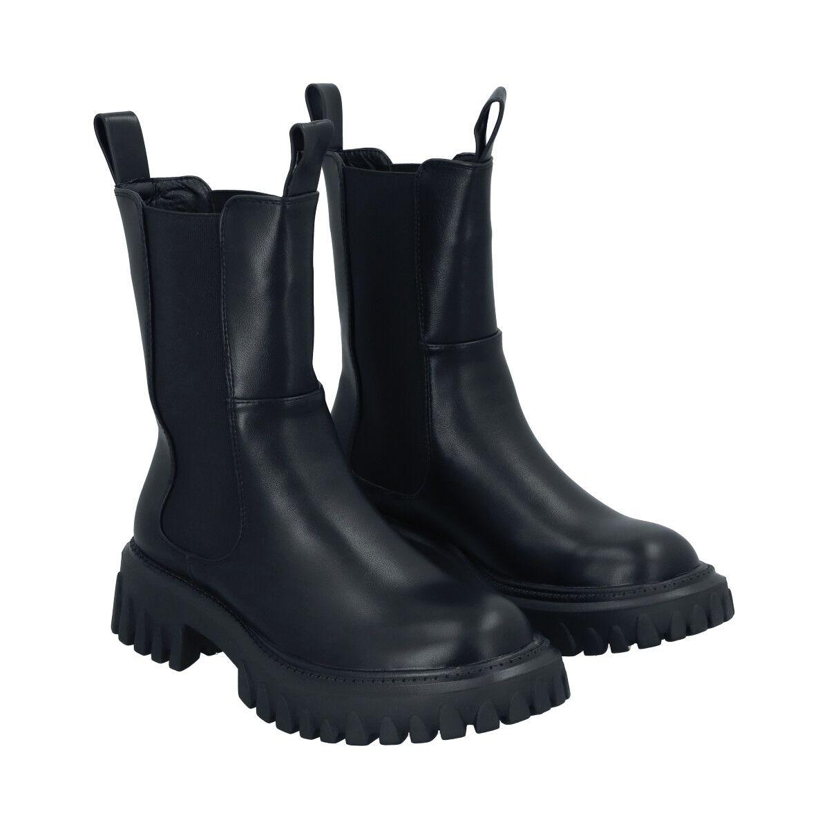 Botin Mujer Negro Eloisa Police-2