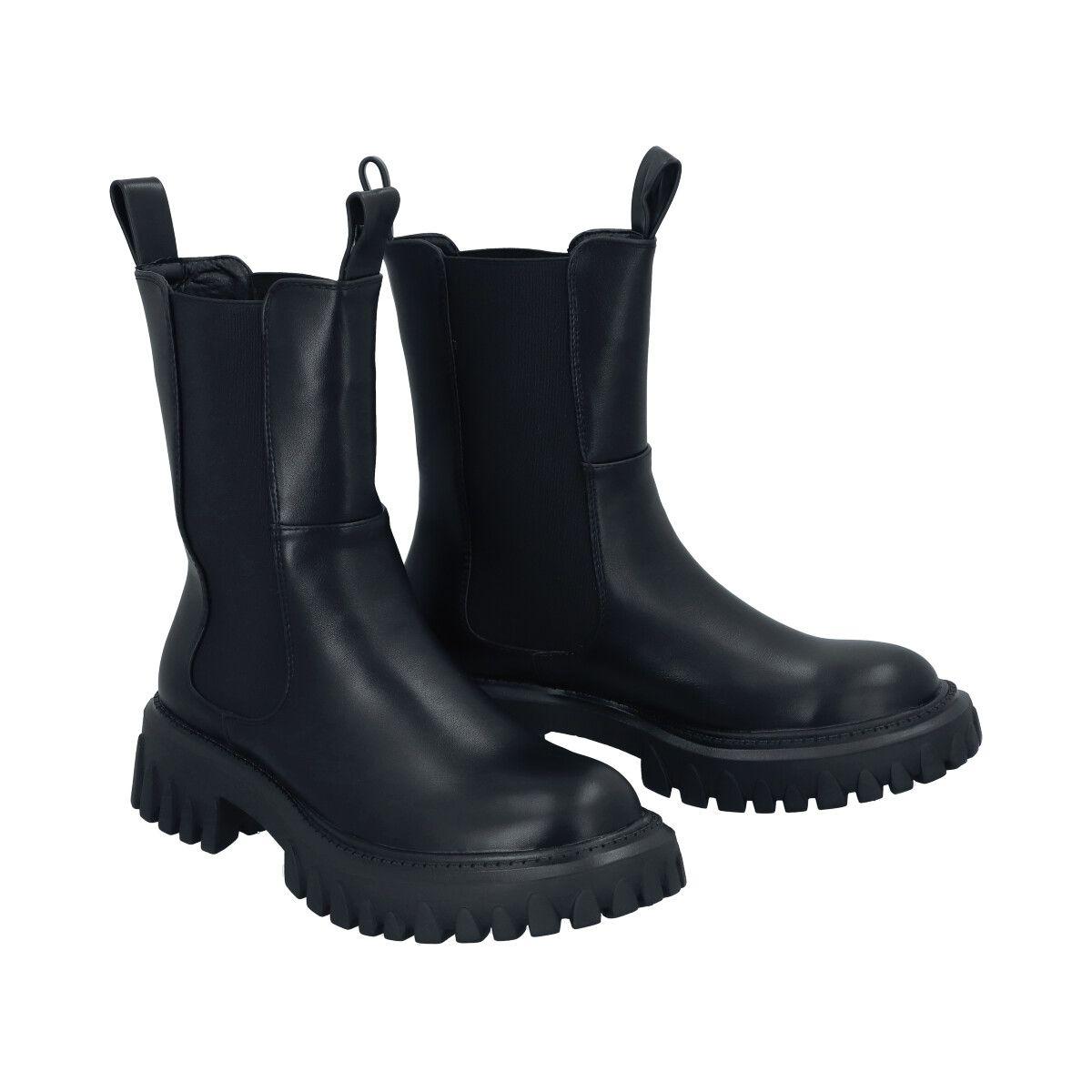 Botin Mujer Negro Eloisa Police-3