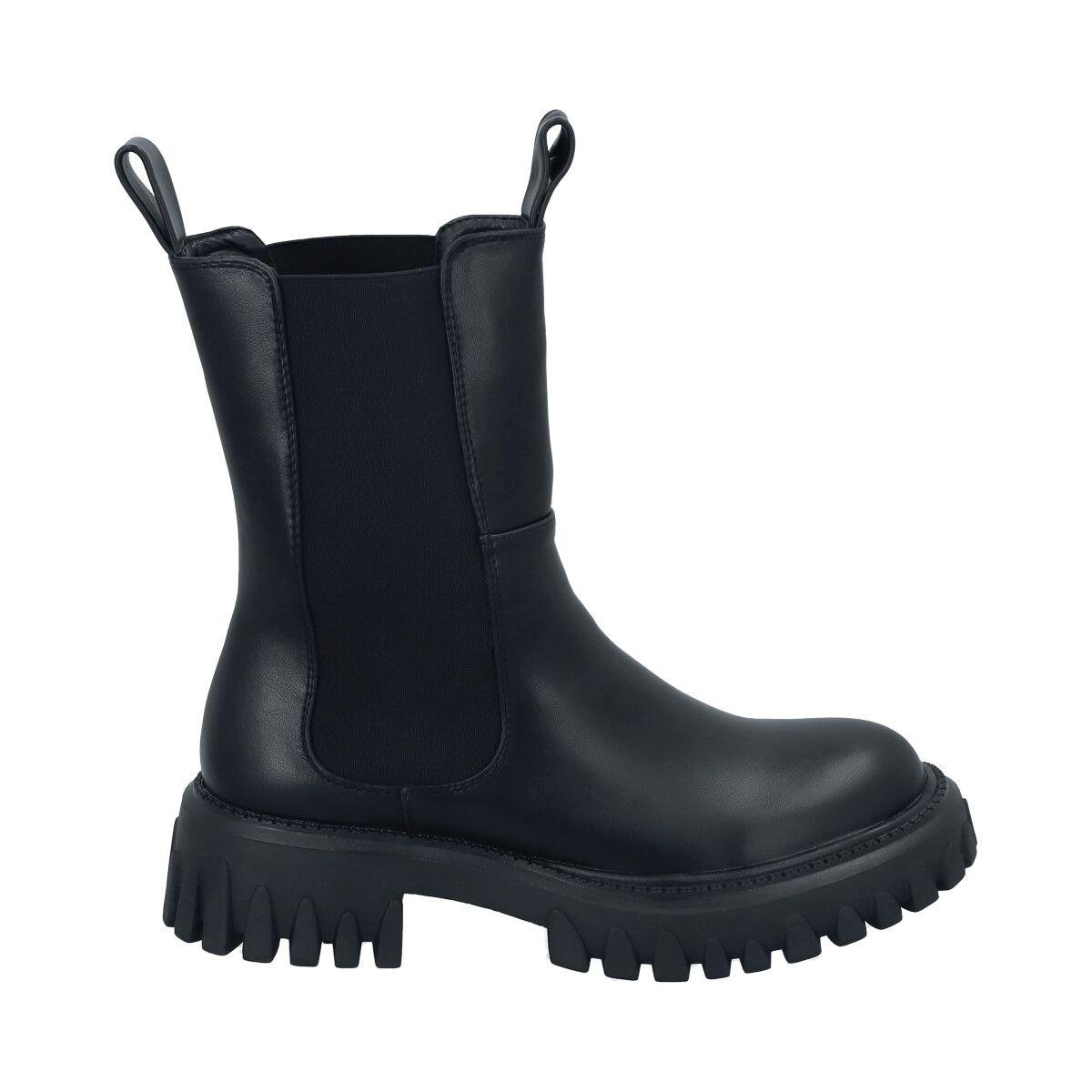 Botin Mujer Negro Eloisa Police-4