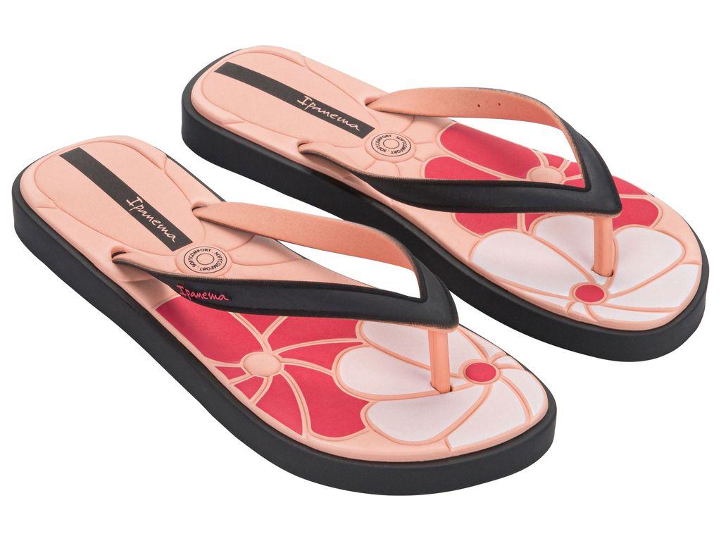 Sandalia Mujer Negro/Rosa Classic Comfy Ipanema-1