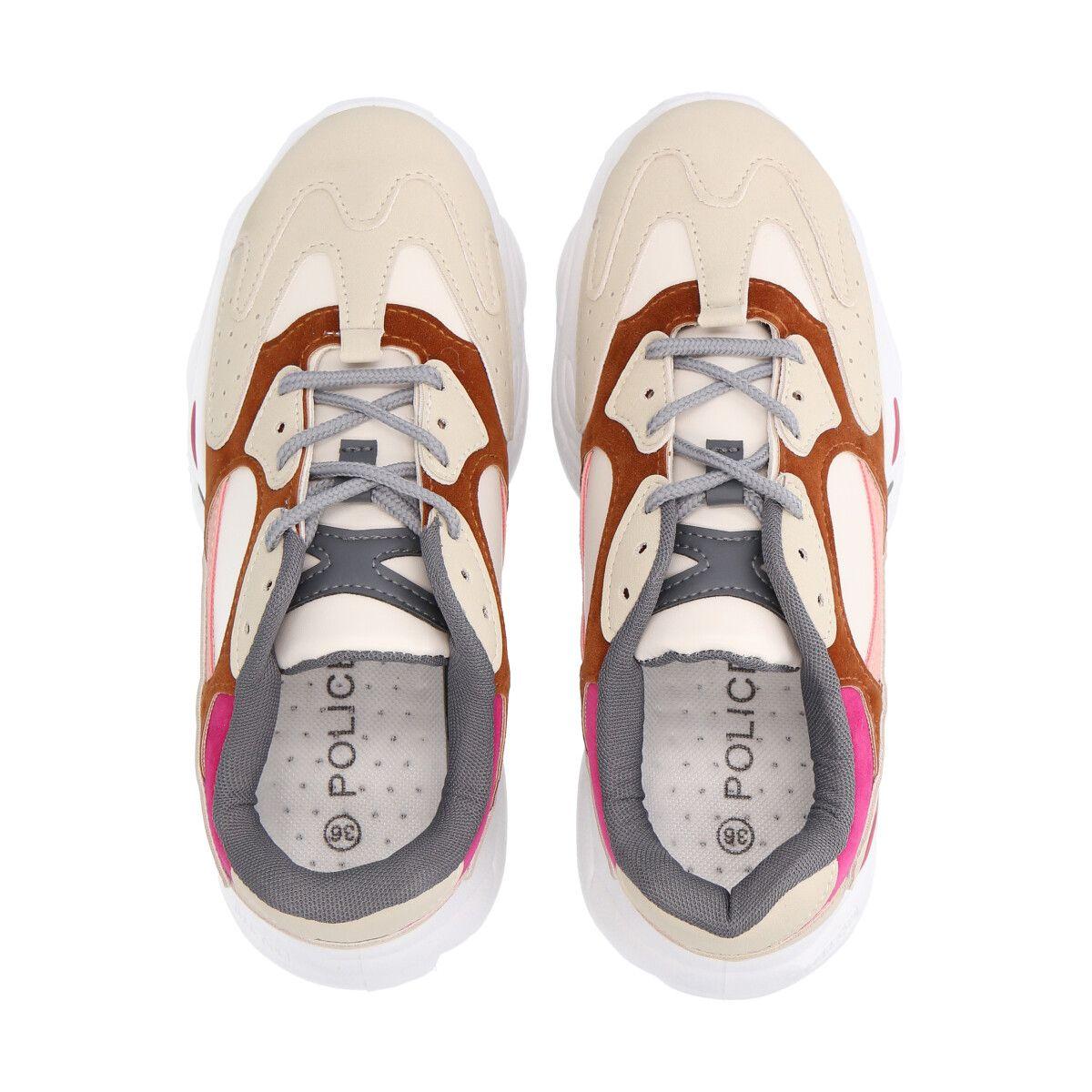 Zapatilla Mujer Blanco Rock 34  Police-1