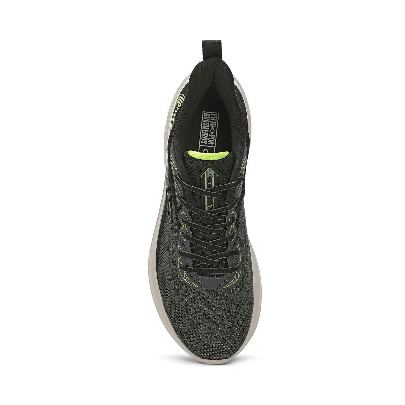 Zapatilla Hombre Nivel Gris/Verde-3