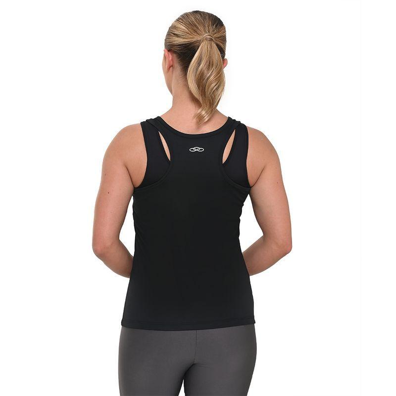 POLERA ESSENTIAL SIN MANGAS NEGRA MUJER-1
