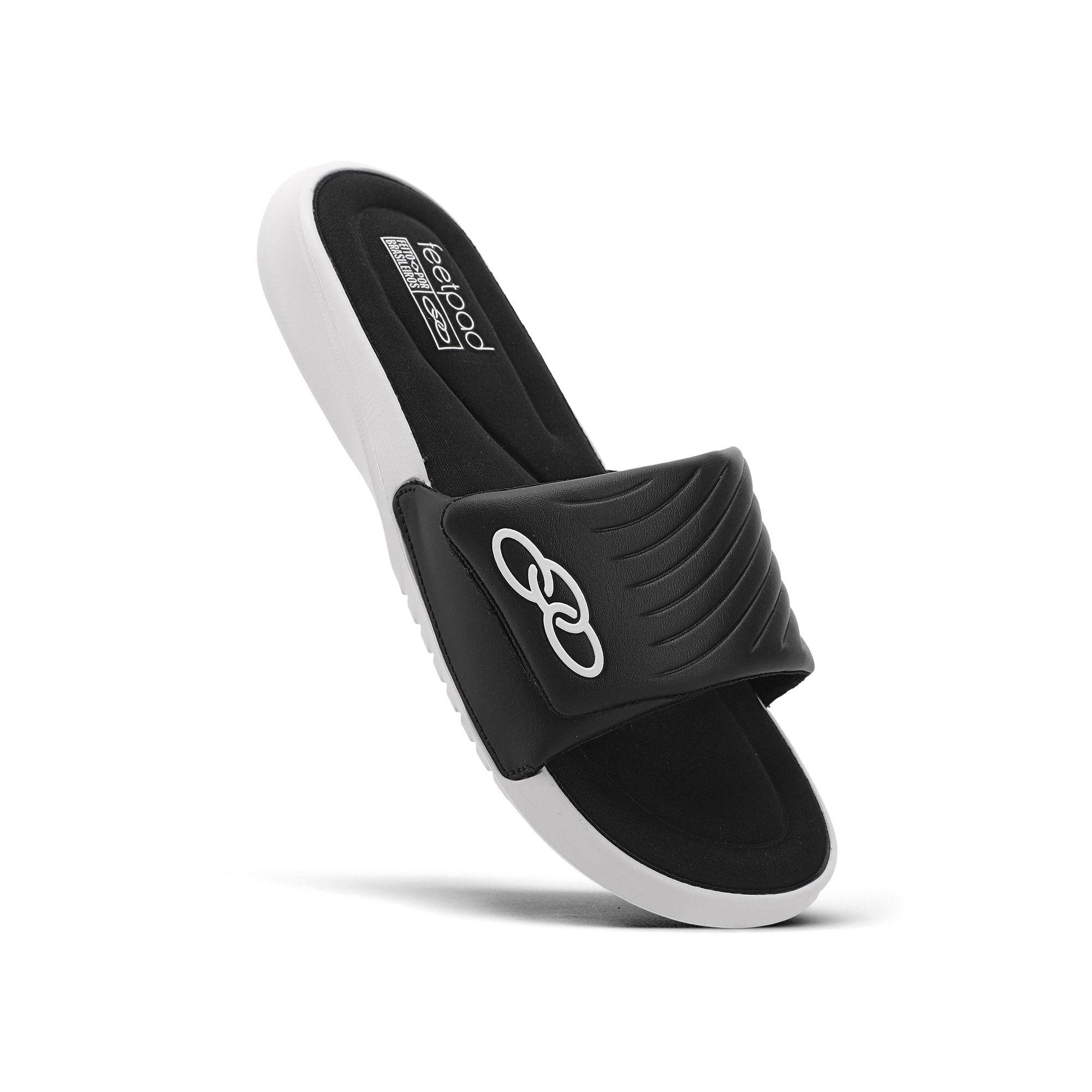 Slide Hombre Melbourne 2 Negro/Blanco-1