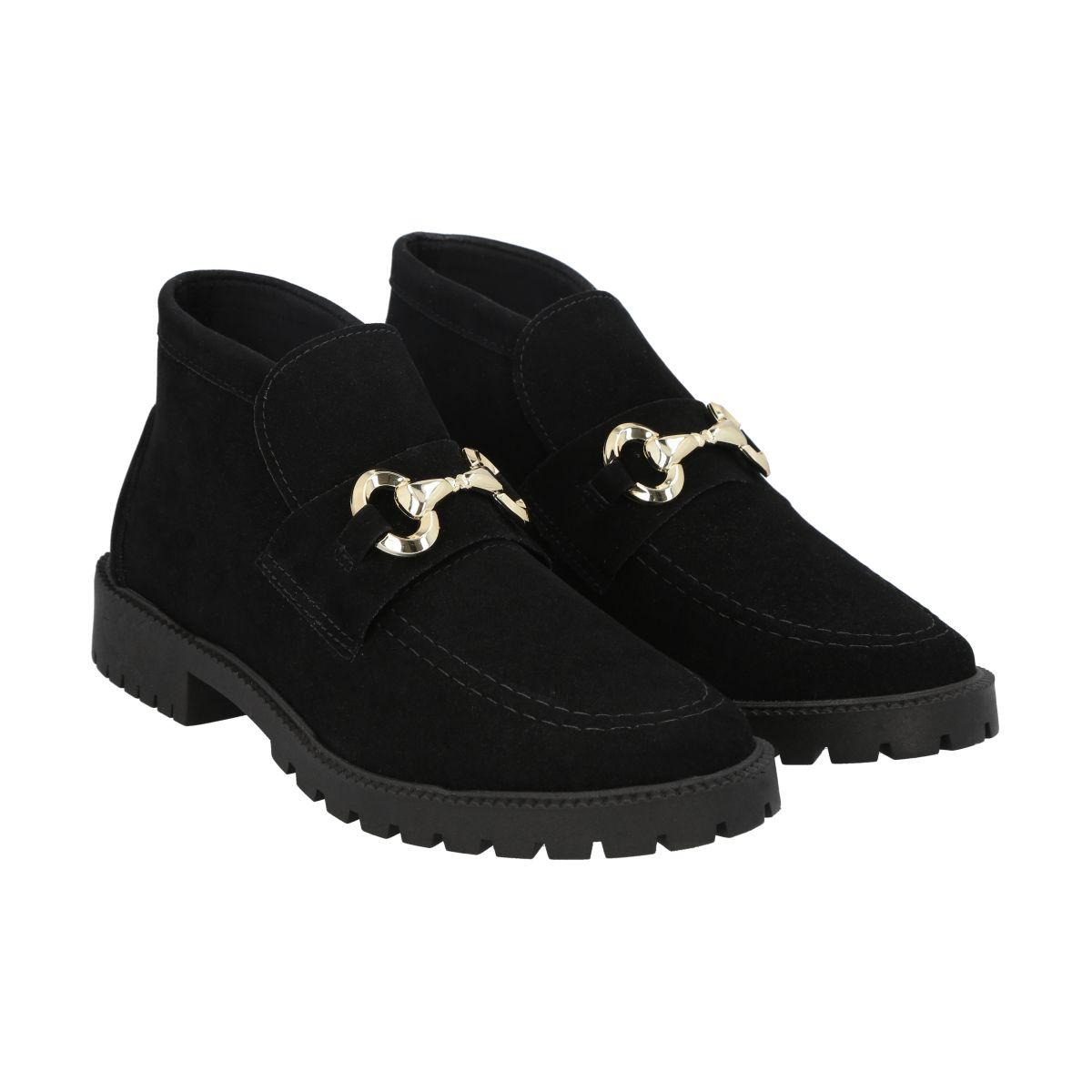 Mocasin Mujer Negro Ludmila Police-1