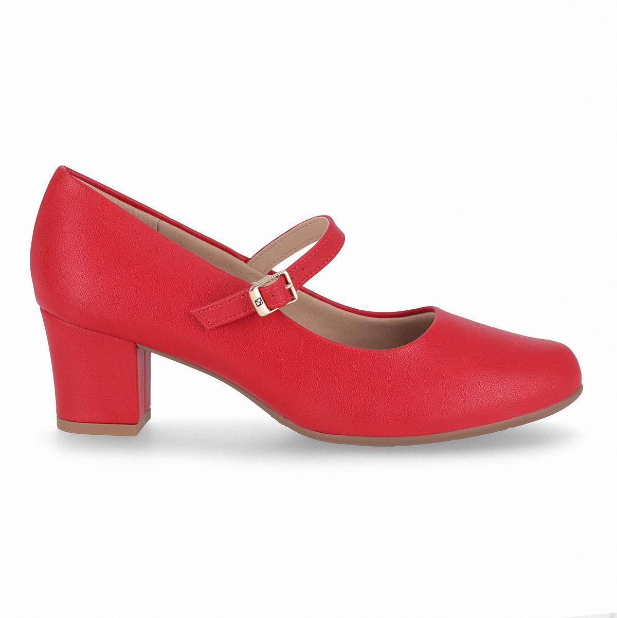 Zapato Mary Jane Mujer Rojo Laura 01 Piccadilly-0