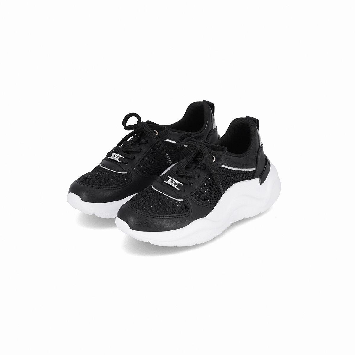 Zapatilla Urbana Mujer Negro/Glitter Fascitis 07 Piccadlly-1