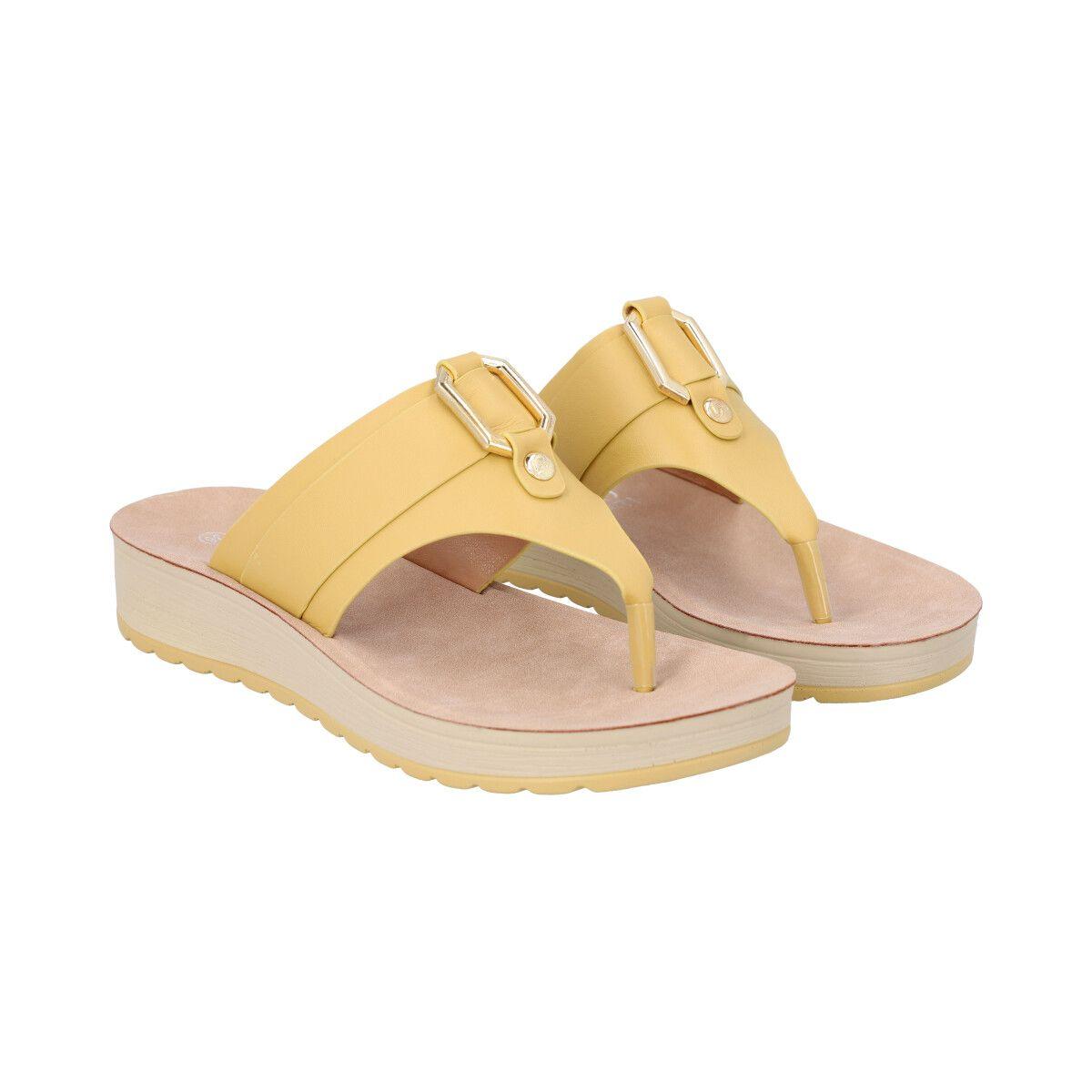 Sandalia Mujer Amarillo Sole  Police-3