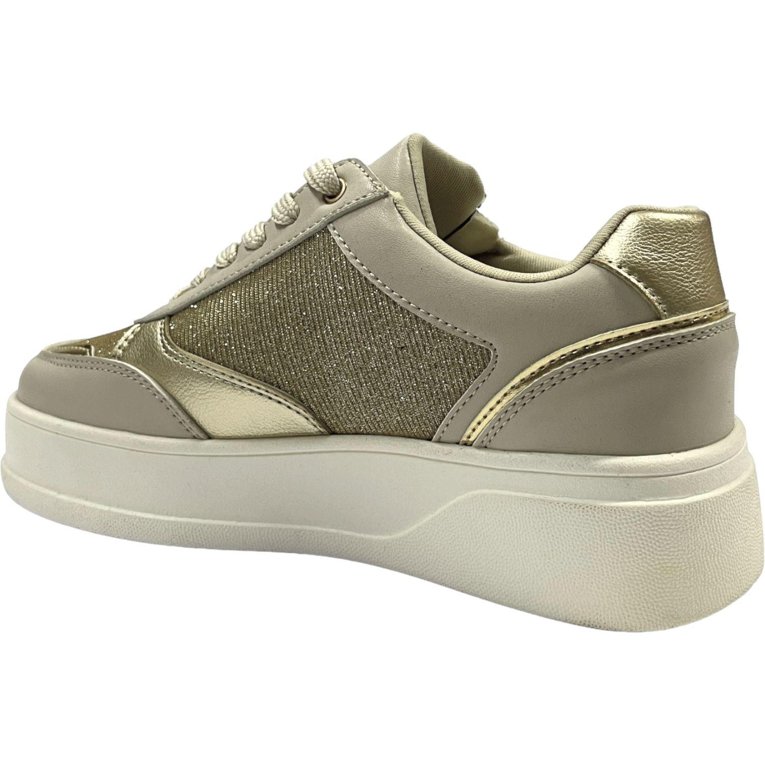 Zapatilla Mujer Dorado Metallic Detogni-3