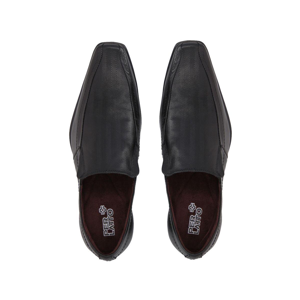 Zapato  Hombre Cuero Negro Perlatto-4