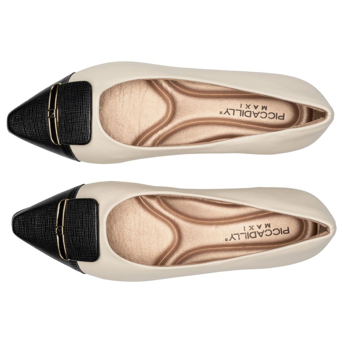 Zapato Mujer Negro/Hueso Silvia 688 Piccadilly-2