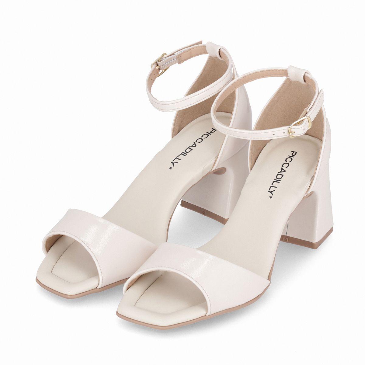 Sandalia Mujer Crema/Charol  Flavia Piccadilly-2