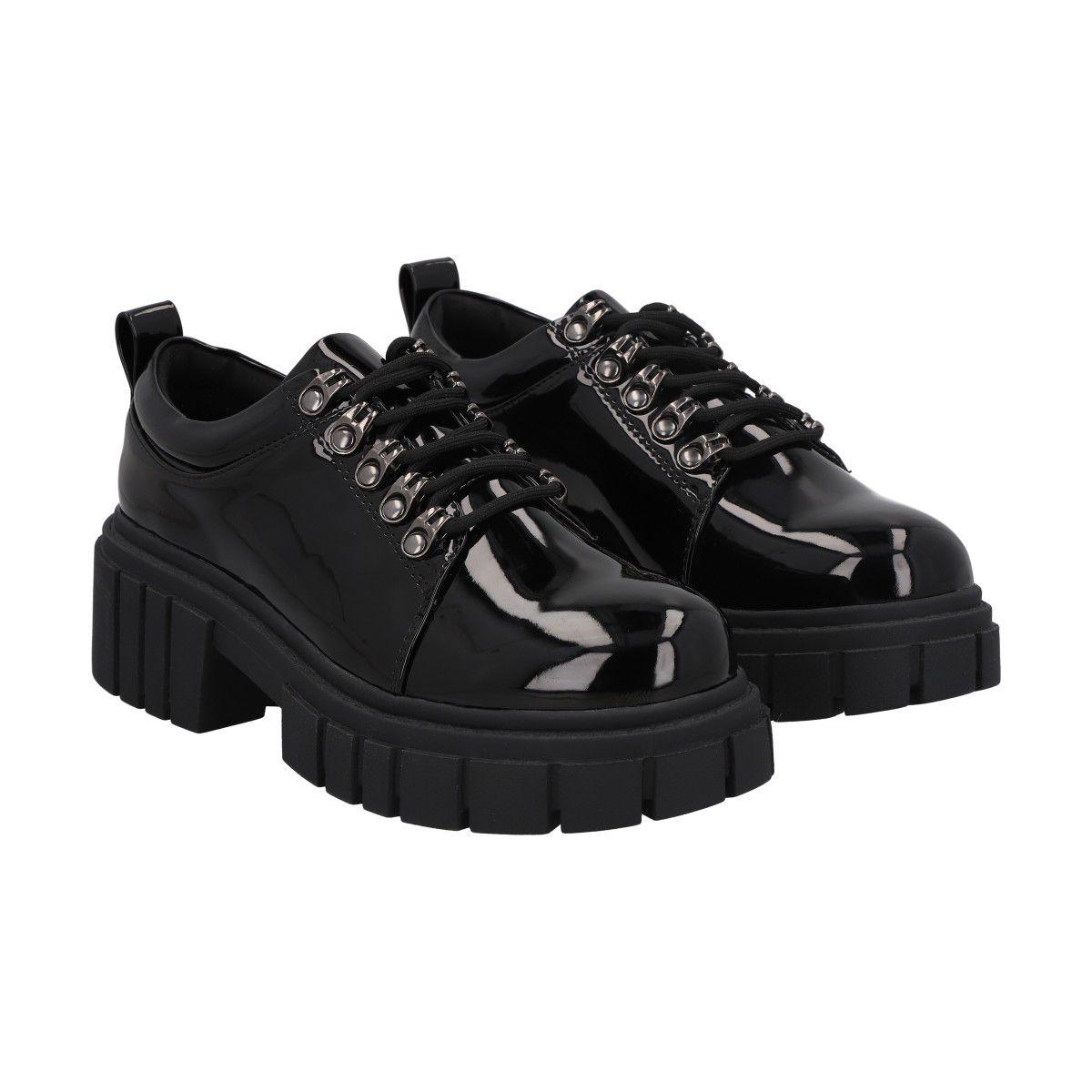 Mocasin Mujer Negro Rock Negro Police-0
